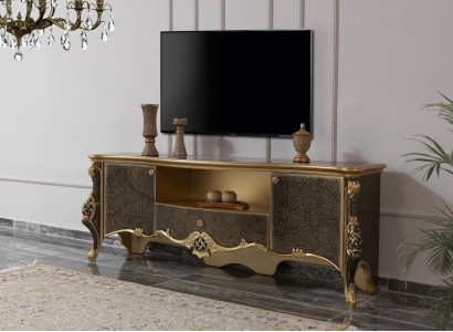 Sideboard Lowboard TV Ständer RTV Holz Braun Wohnzimmer Tisch Luxus